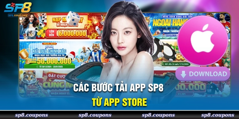 Các bước tải app SP8 từ App Store