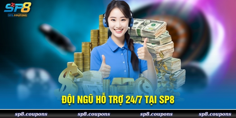 Đội ngũ hỗ trợ 24/7 tại SP8